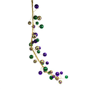 BALL GARLAND MIXED 5FT MARDIGRAS