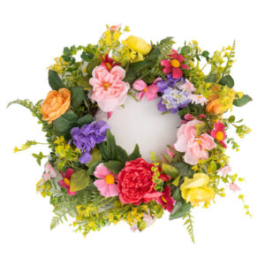 WREATH PIEDMONT GARDEN 24" MULTICOLOR