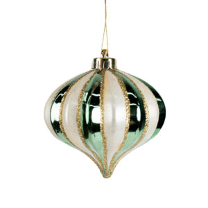 BALL 120MM STRIPE SAGE, CREAM AND GOLD