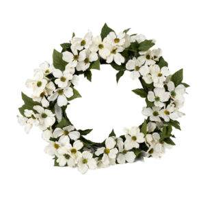 DOGWOOD WREATH 48" WHITE