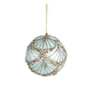 BALL RETRO 120MM GLITTER BLUE